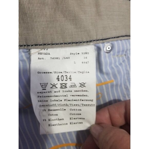 Bugatti Five Pocket Beige Chinos Size 36 X 30 - Picture 6 of 9